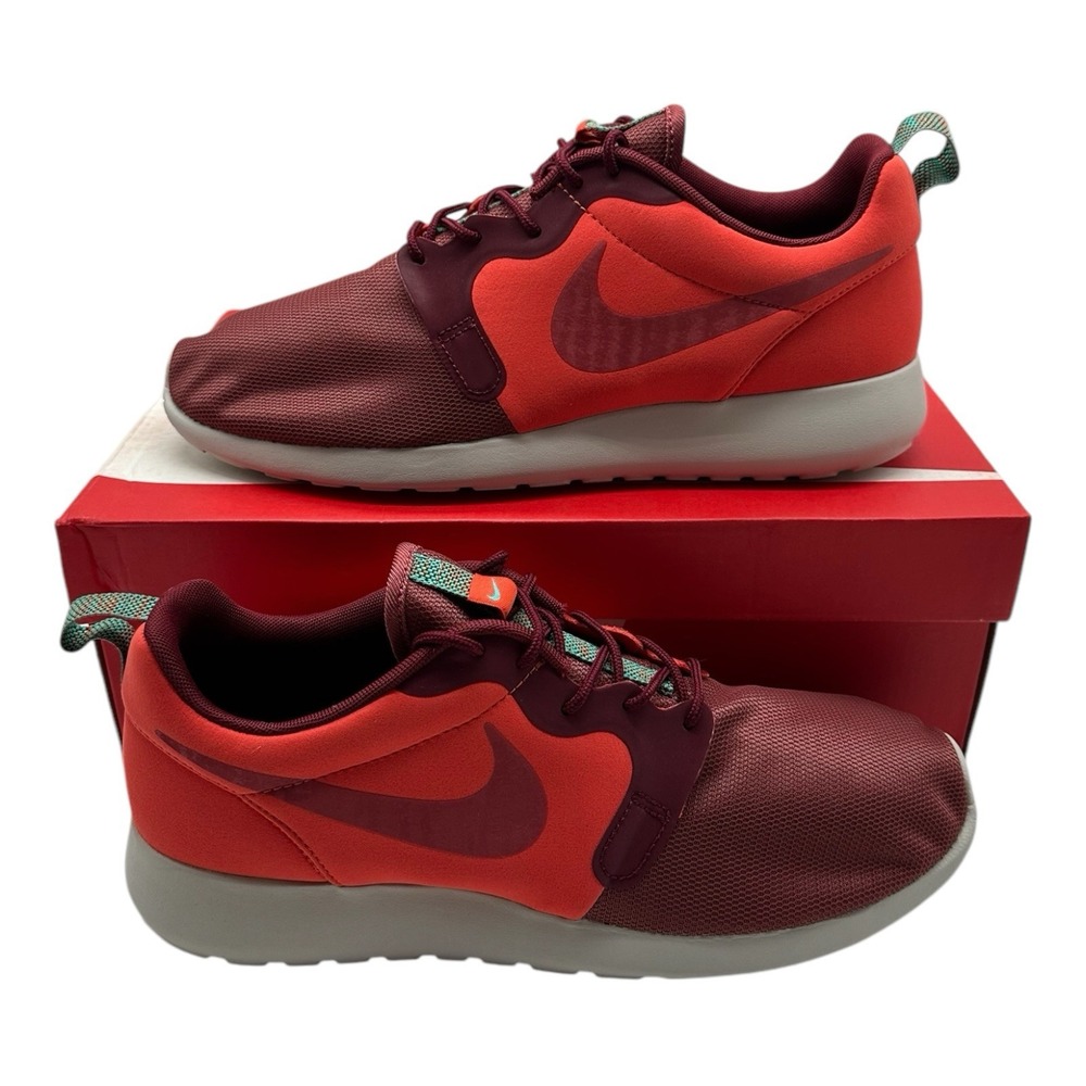 Nike Rosherun HYP Hyperfuse Running Shoes Men's Size 8 Team Orange‎ 636220-801